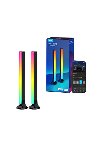 Govee Set of 2 Smart LED TV bulbs H6046 RGBIC, 24W,Addressable color segments...