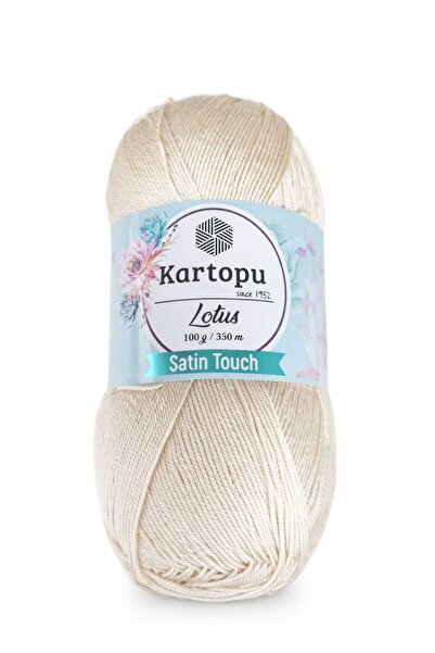 Kartopu Lotus Satin Touch 100 gr 350 m Ekru Yazlık Örgü İpi K861