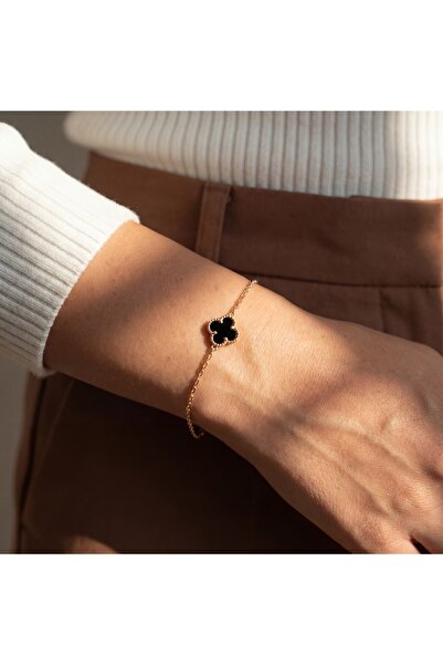 byŞANS AL 14 Ayar Altın Yonca Bileklik 2.1 Gr