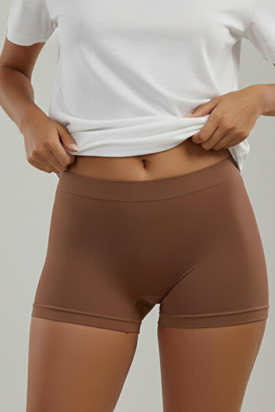 F&W FİT WOMEN Women's Seamless Boxer Shaping / Sculpting Non-Marking Knitted ...