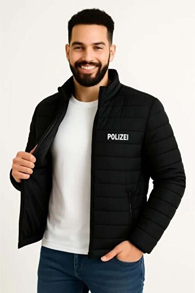 Aymood Men's Micro Water Repellent Quilted B Printed Lined Zippered Bomber Ja...