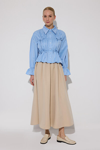 Touché Privé Gathered Bowknot Shirt