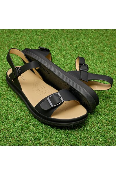 Matstar Women’s Feminine Open Toe Flat Sandals with Adjustable Strap – Comfor...