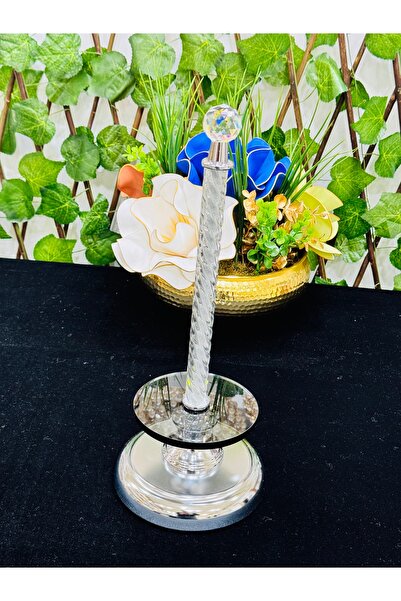 EVRA Lüks Taşlı Gümüş Rulo Havluluk