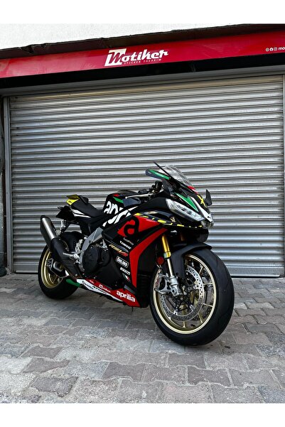 Motiker Aprilia RSV4 Özel Tasarım Motosikler Sticker Kaplama Etiket Modeli