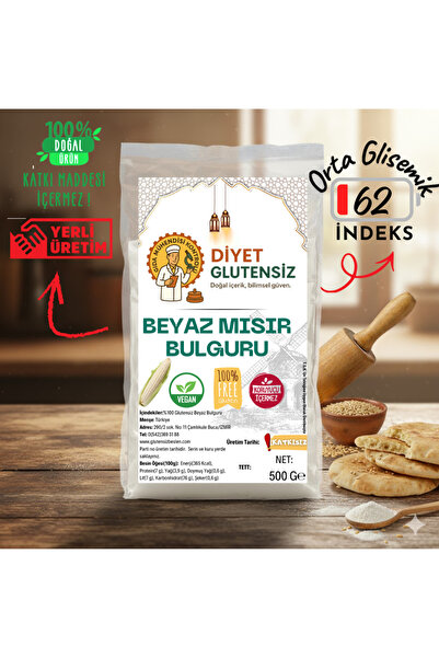 Diyet Glutensiz ATALIK Glutensiz BEYAZ Mısır Bulguru 500 G