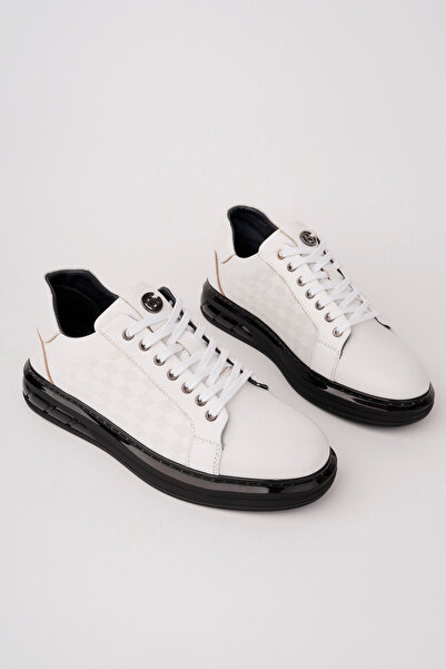 Madam Tarz Vrp-2211 Tied Patterned Genuine Leather Sports Shoes