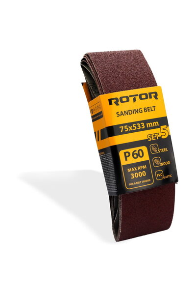 Rotor Curea abrazivă P60 75*533 Set de 5