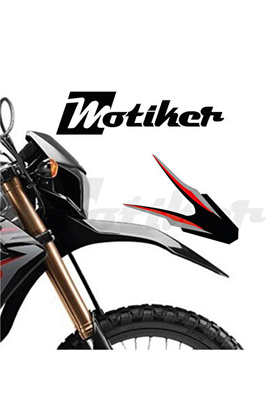 Motiker Honada CRF 250L Ön çamurluk Üstü Orjinal Tasarım Siyah Gri Kırmızı St...