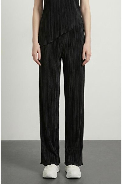 Quzu Beli Lastikli Piliseli Pantolon