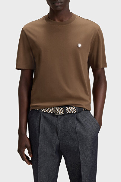 BOSS Pamuklu Regular Fit Bisiklet Yaka T Shirt Erkek T SHİRT 50520298 217