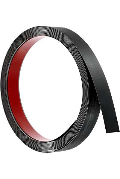 MaffStuff Bandă decorativă autoadezivă inox negru periat 3 cm x 500 cm