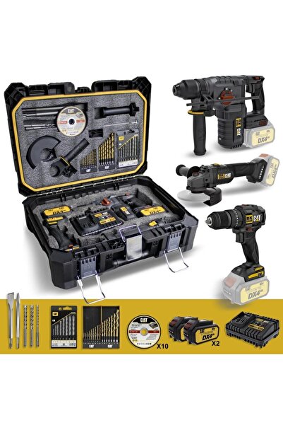 Cat DXK302 DX1010 + DX2150 + DX3131 3 Parça Kombo Set + 39 Parça Aksesuar Seti