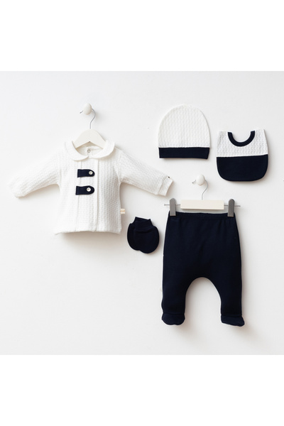 MİNİZEYN TEKSTİL Miniycool Mnz Brand Epaulettes Erk Set of 5 0-3 Months