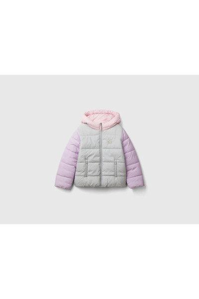 Benetton Girl's Coat - Gray