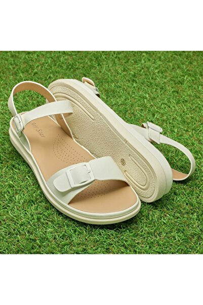 Matstar Women’s Feminine Open Toe Flat Sandals with Adjustable Strap – Comfor...