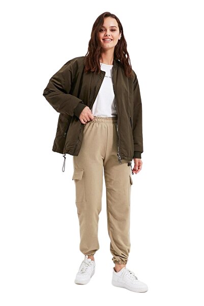 Trendyol Generic Women's sports pants with Pocketed , beige, Trendyol, L