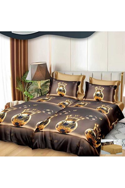 Casa de Vis Double bed linen set, satin cotton, 220 x 240 cm, 7 pieces, multi...