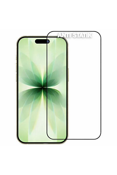 bzontech واقي شاشة مضاد للكهرباء الساكنة متوافق مع iPhone 17، زجاج مقاوم للغب...
