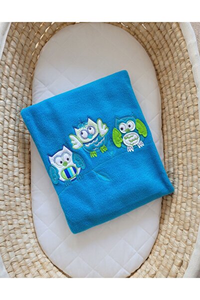 Other Fleece blanket for babies - Bigi Zibi & Adele Owls - turquoise