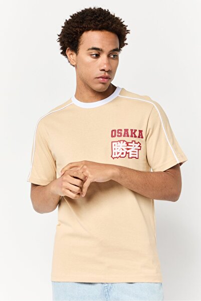 CELIO Men Crew Neck Short Sleeve Graphic Print T-shirt, Multicolor