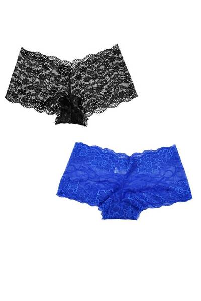 GECKO COLLECTION Lace Women's Boxer Briefs 2 Pieces