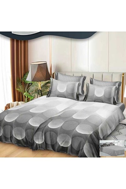 Casa de Vis Set in pat pentru două persoane , bumbac satinat, 220 x 240 cm, 7...