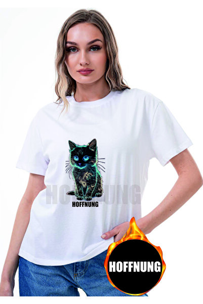 HOFFNUNG Μπλουζάκι UNISEX κοντομάνικο με στρογγυλή λαιμόκοψη, με στάμπα χρωμα...