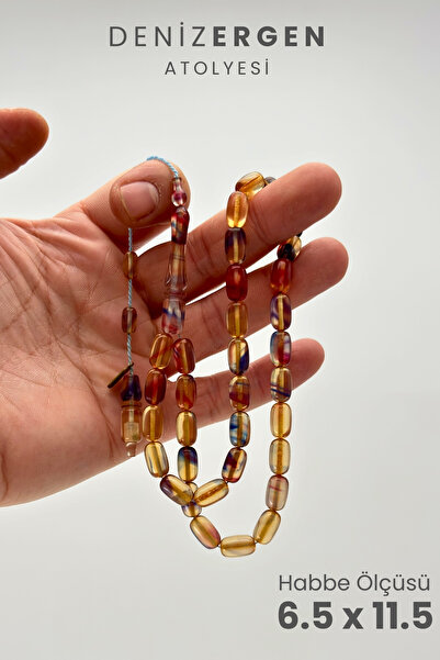 DENİZ ERGEN İmzalı Sıkma Kapsül Kesim Tesbih Bakalit Sistem Takımlı Erkek Hed...