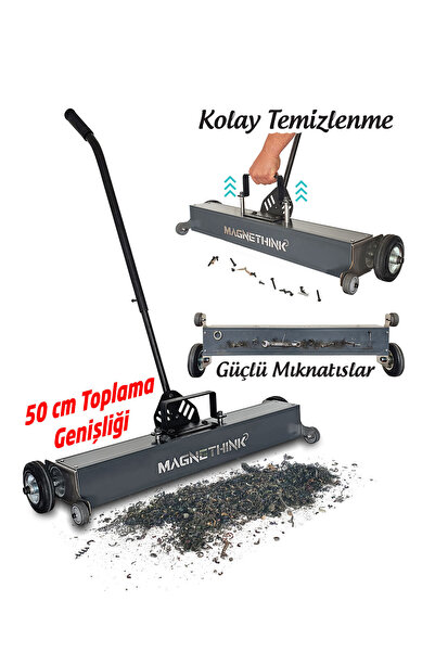 Magnethink Manyetik Süpürge Mıknatıslı Metal Talaş Çivi Somun iğne Çapak Topl...