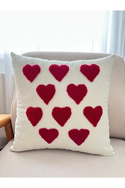 punchatolyem Punch Panch Heart-Shaped Valentine's Day Design Cushion Cover Ha...