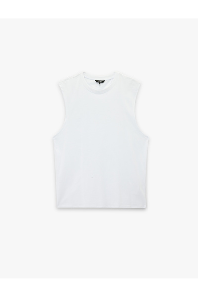 Koton Men'S White Basic Tank Top