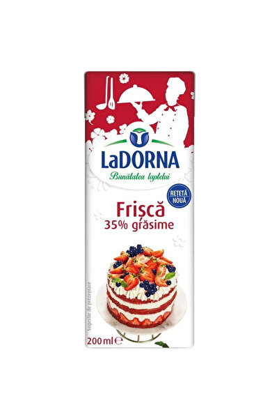 Ladorna Smântână UHT pentru frișcă, 35% grăsime, LaDorna, 200 ml