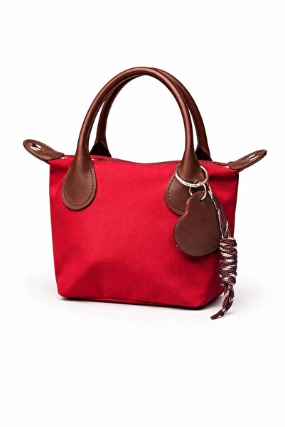 marinora Çift saplı charm detaylı el ve omuz çantası