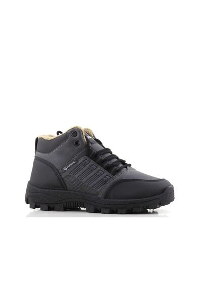 Armada Gri içi komple Kürklü Soğuk Havaya Dayanıklı Çocuk Bot