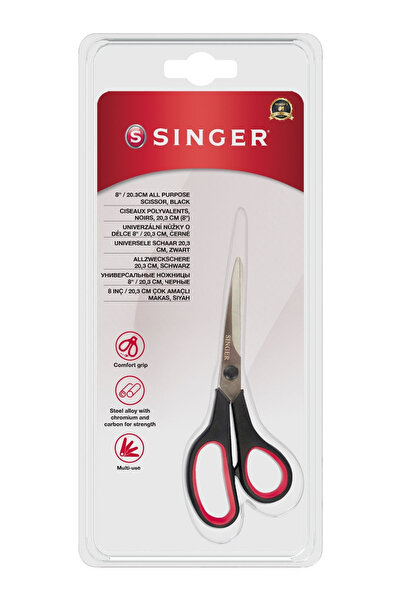 Liva Craft SINGER Ножиці з чорною та червоною ручкою