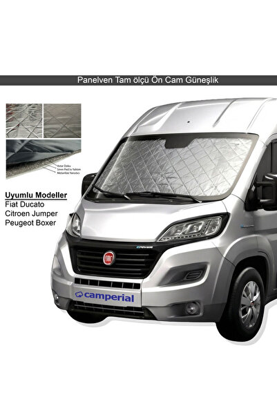 Camperial Panelvan Ön Cam için Isı Yalıtım Güneşlik Fiat Ducato Peugeot Boxer...
