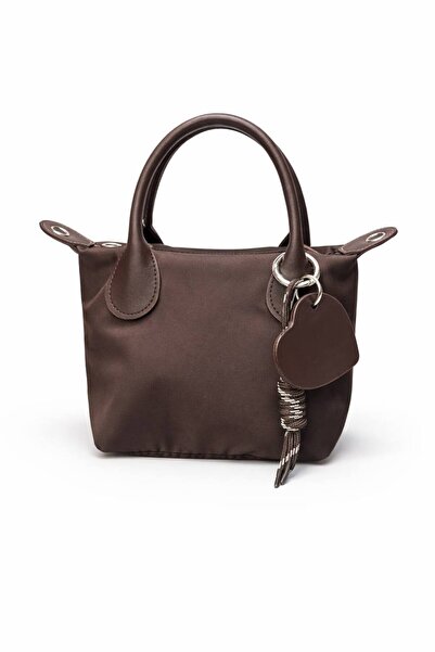 marinora Çift saplı charm detaylı el ve omuz çantası