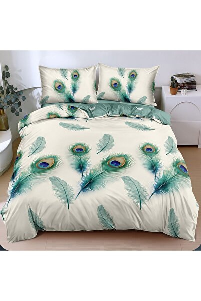 Casa de Vis Double bed linen set, satin cotton, 180 x 200 cm, 4 pieces, with ...