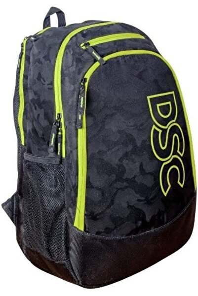 DSC Aspire School Backpack Black/Green Durable Lightweight Spacious Bag for S...