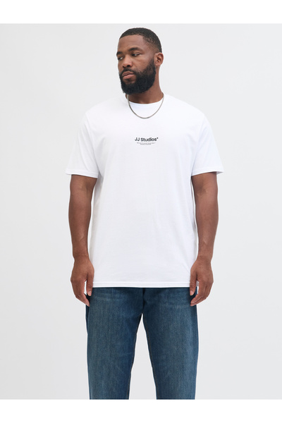 Jack & Jones Jack Jones Jjepaulos Tee Ss Crew Neck Noos Pls Men's White Large...