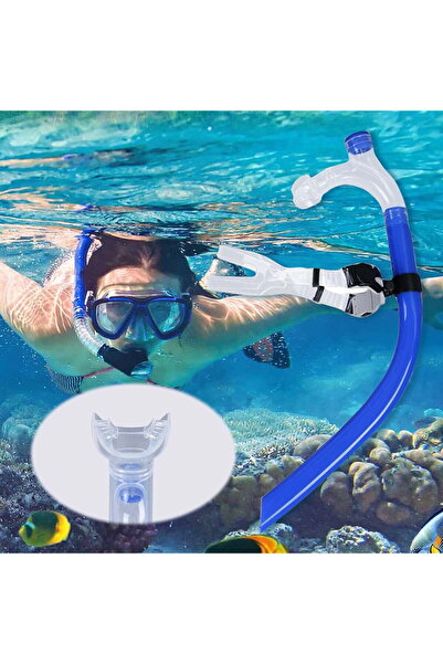 WiderMarkt Profesyonel Antrenman Şnorkeli – Silikon Ağızlık, Su Tahliye Valfl...