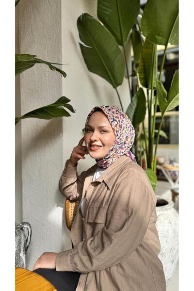 locella Soft Pamuk Eşarp Mor