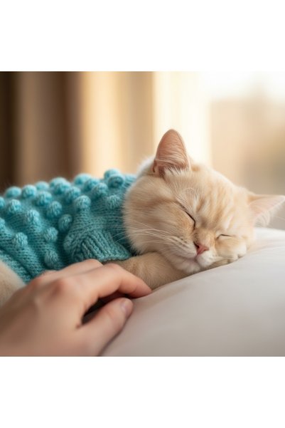 Lady Fify Turquoise Sweater with Beads for Cat and Dog