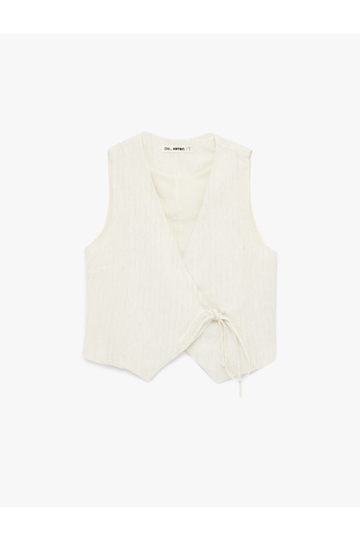 Koton Women'S Beige Teenage Blouse Ss