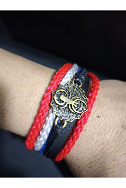 enyatakı Spider Model Leather Rope Bracelet