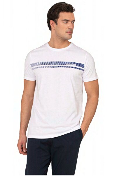 Pierre Cardin Cotton, Men's T-Shirt & Pajama Set, Barcode Printed, Short Slee...