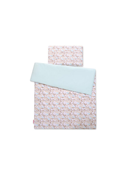 Other 2-piece cotton baby bedding set - beige leaves