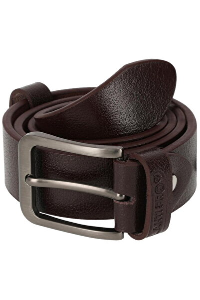 Lahti Pro LAHTI.PRO Leather Belt with Metal Buckle - Brown / 120cm