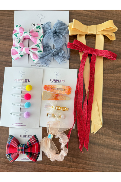 PURPLE'S BİR TUTAM MUTLULUK Ready-Made Girl's Buckle Gift Box / Kix Children'...